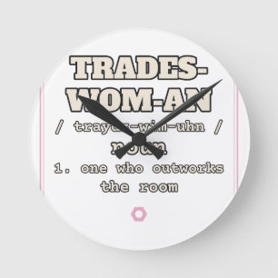 Relógio de Parede Trades-Wom-An Testado pelo Com