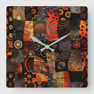Relógio de Parede Tribal Africano