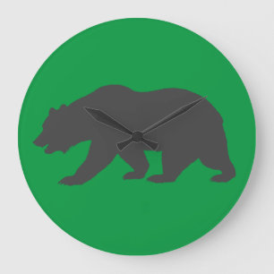 Relógio de parede URSO CINZENTO VERMELHO