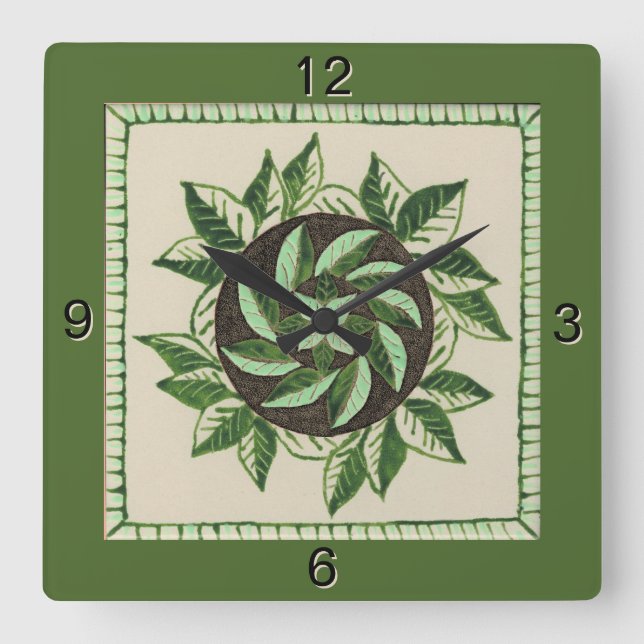 Relógio de Parede Verde (Frente)