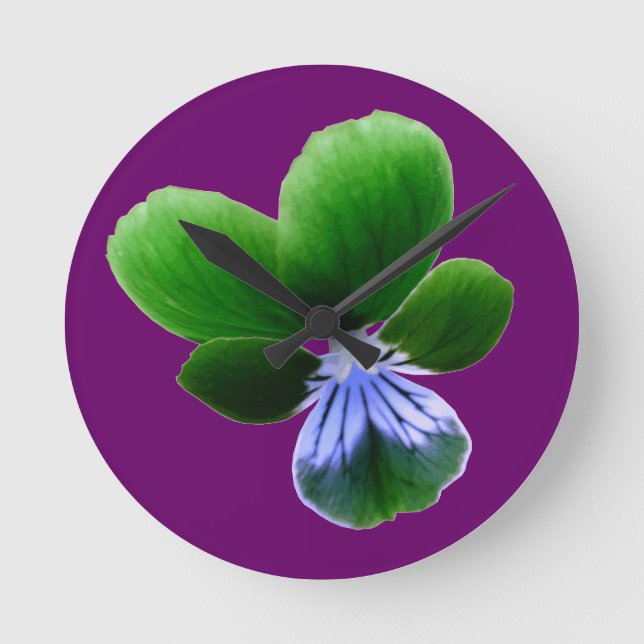 Relógio de Parede Verde Pansy (Frente)