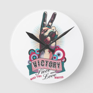 Relógio de Parede – Vitória Paz & Amor Design Pop-