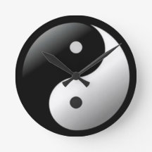 Relógio de Parede Yin Yang