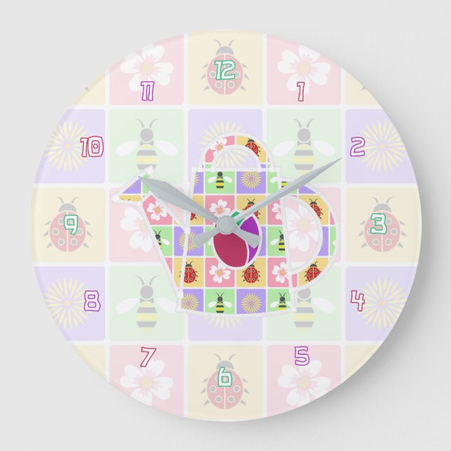 Relógio de Patches de primavera (Frente)