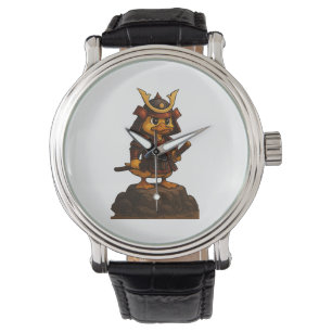 Relógio de Pato Samurai Fofo