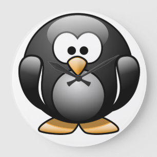 Relógio de pinguins