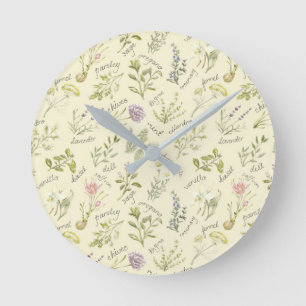 Relógio de Plantas e Especiarias