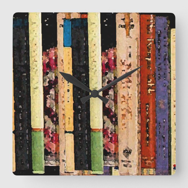 Relógio de prateleira de livros (Frente)