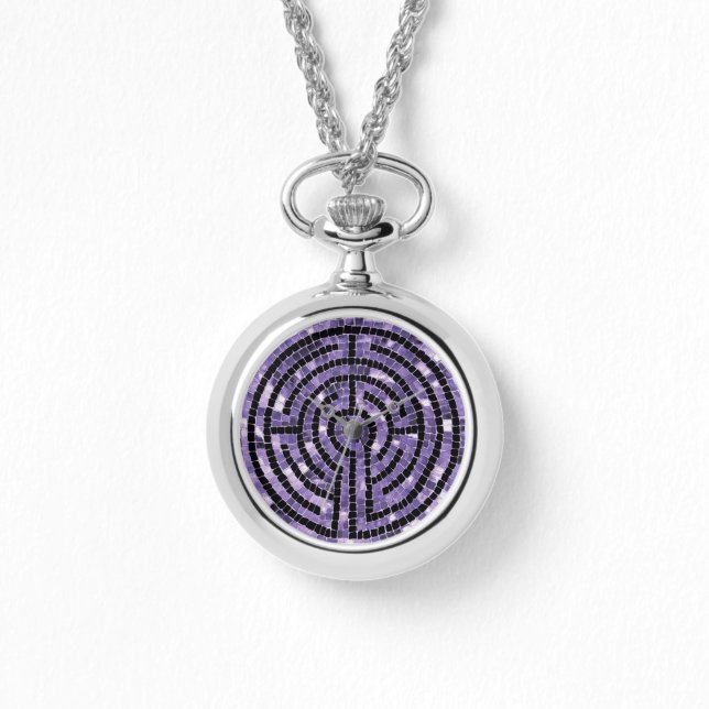 Relógio de pulseira LABYRINTH VI em prata (Frente)