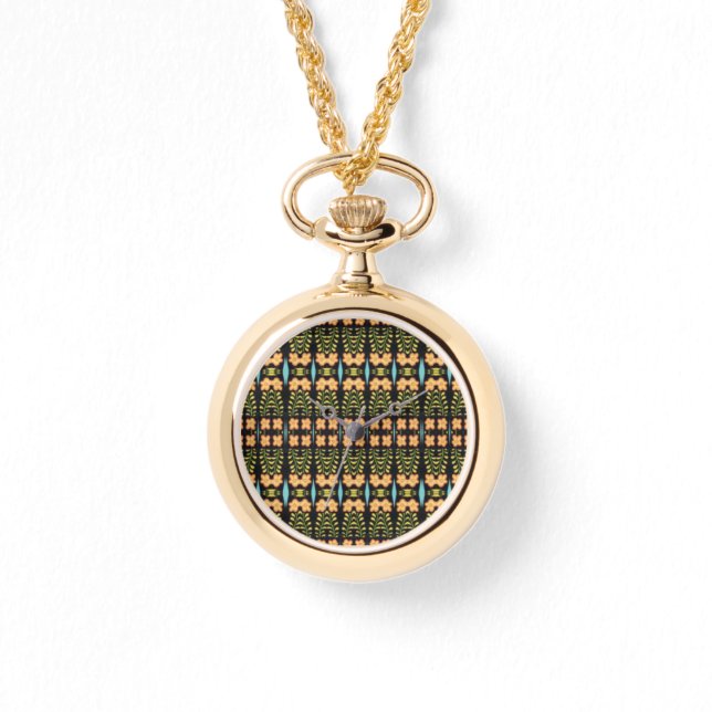 Relógio de pulseira NOCTURNE dourado (Frente)