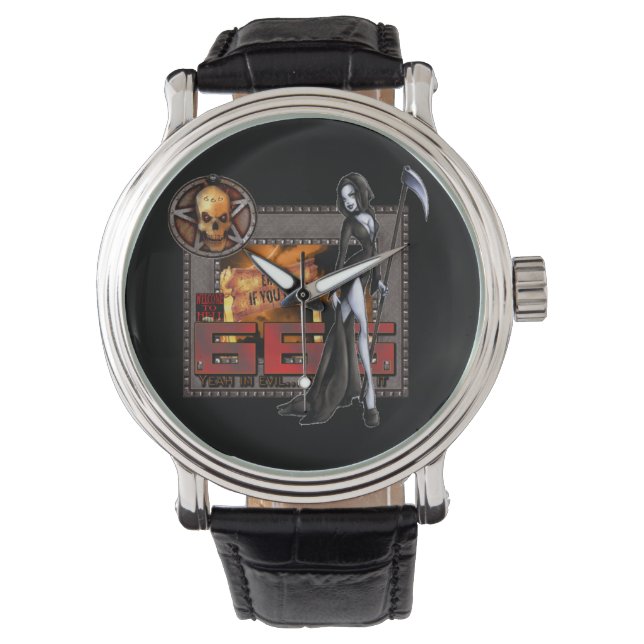 Relógio De Pulso 666 Mens Watch (Frente)