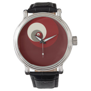 Relógio De Pulso A relação dourada circunda (o vermelho)