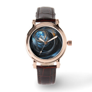 Relógio De Pulso À volta da Abstrato de Arte Mundial