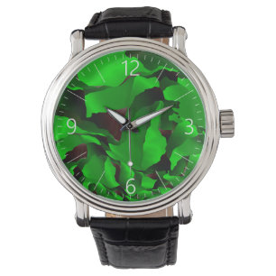 Relógio De Pulso Abstração verde