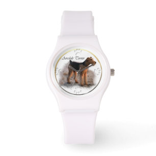 Relógio De Pulso Airedale Terrier Art