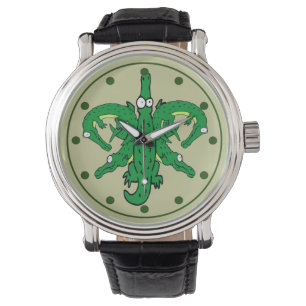 Relógio De Pulso Alligator Fleur De Lis
