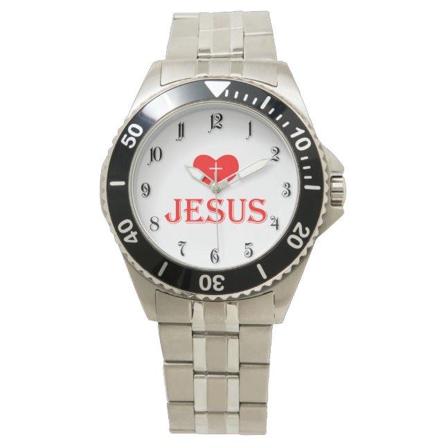 Relógio De Pulso Amar Jesus (Frente)
