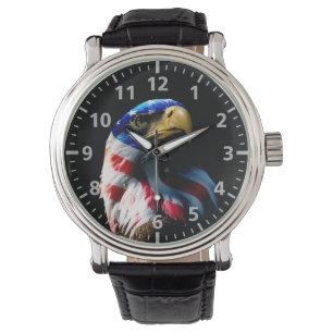 Relógio De Pulso Americano patriótico Eagle