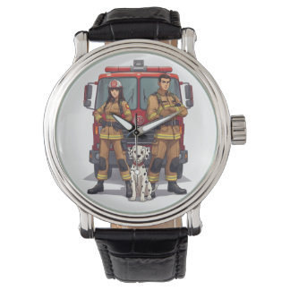 Relógio de Pulso Anime Bombeiros Heróis & Dálmata