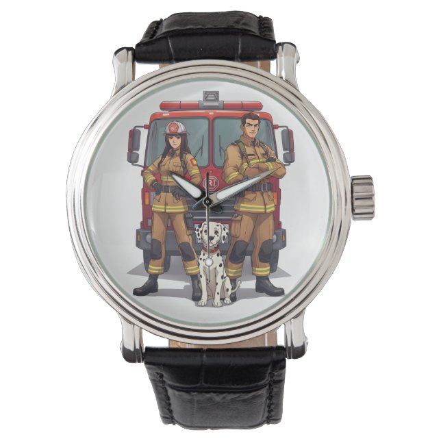 Relógio de Pulso Anime Bombeiros Heróis & Dálmata (Frente)