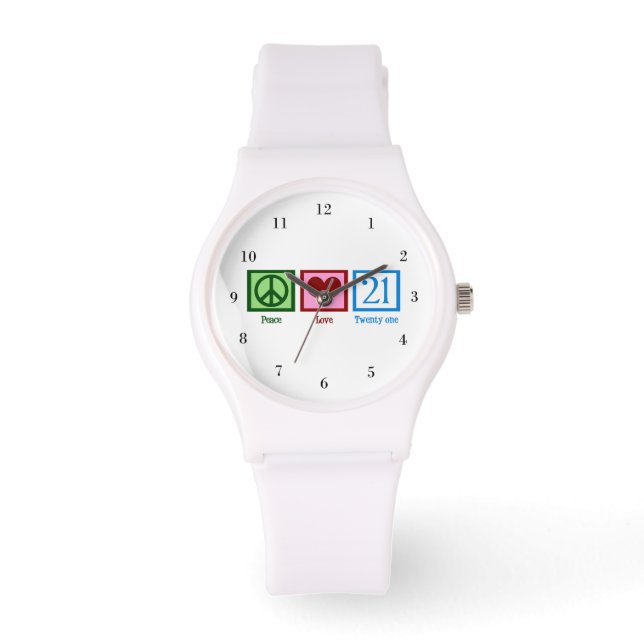 Relógio De Pulso Aniversário de 21 anos (Frente)