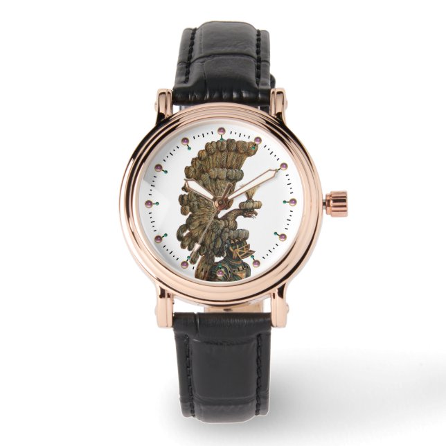 RELÓGIO DE PULSO ANTÍQUIO RENAISSANCE TAROTS 18 / A LUA (Frente)