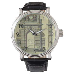 Relógio De Pulso Arca de Portas do Jardim Vintage, Arquitetura Rena