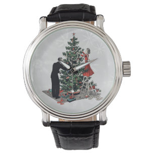 Relógio De Pulso Árvore de Natal Retroativa
