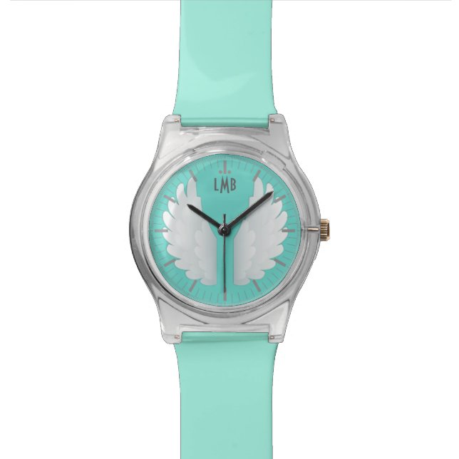 Relógio De Pulso Asas do anjo do monograma (Detalhe)