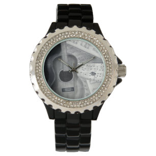 Relógio De Pulso Assistentes de Música de Guitarra e Folha