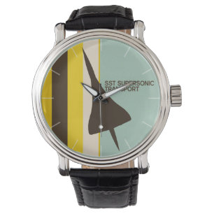 Relógio De Pulso Avião sónico super retro do transporte