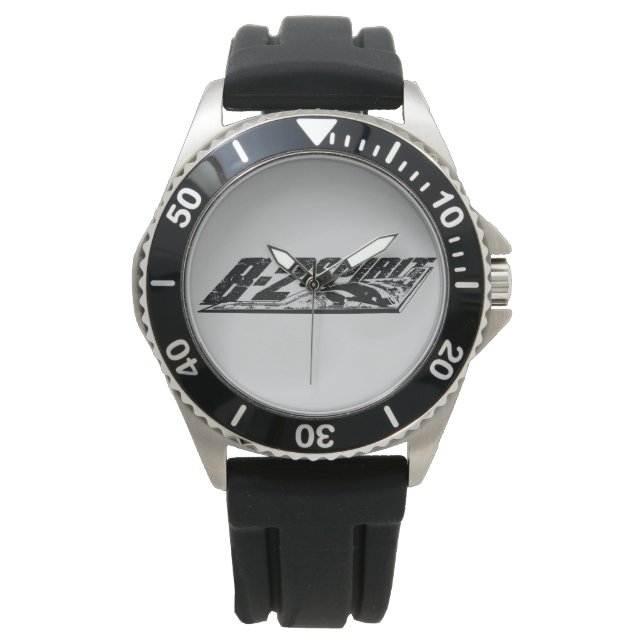 Relógio De Pulso B-2 Espírito Coroa Espirituosa Borracha Preta (Frente)