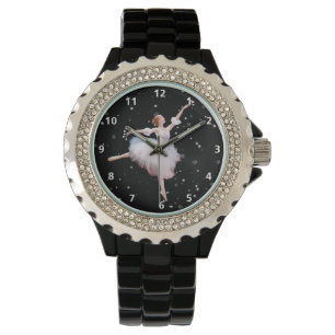 Relógio De Pulso Bailarina da rainha da neve com numerais