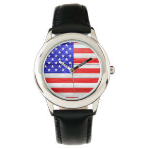 Relógio De Pulso Bandeira Americana