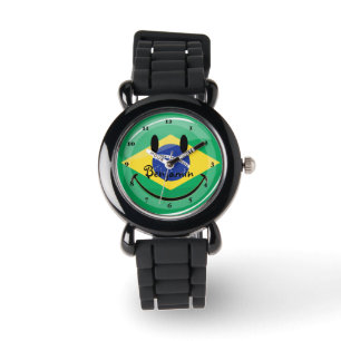 Relógio De Pulso Bandeira brasileira de sorriso