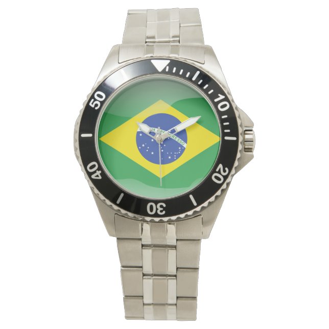 Relógio De Pulso Bandeira do Brasil (Frente)