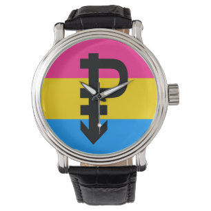 RELÓGIO DE PULSO BANDEIRA PANSEXUAL DO ORGULHO