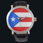 Relógio De Pulso Bandeira Porto Rico<br><div class="desc">Procure "wowsmiley" para obter mais produtos como este.</div>