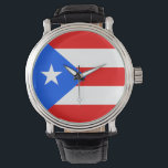 Relógio De Pulso Bandeira Porto Rico<br><div class="desc">Procure "wowsmiley" para obter mais produtos como este.</div>