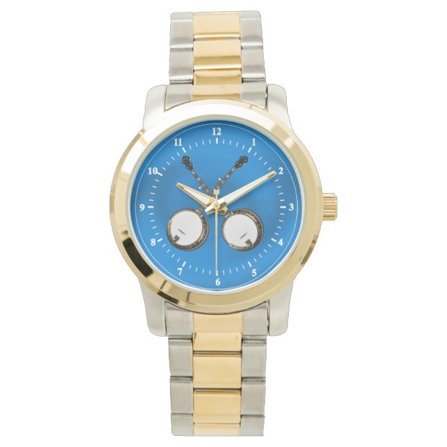 RELÓGIO DE PULSO BANJO CRUZADO- ASSISTENTE (Frente)