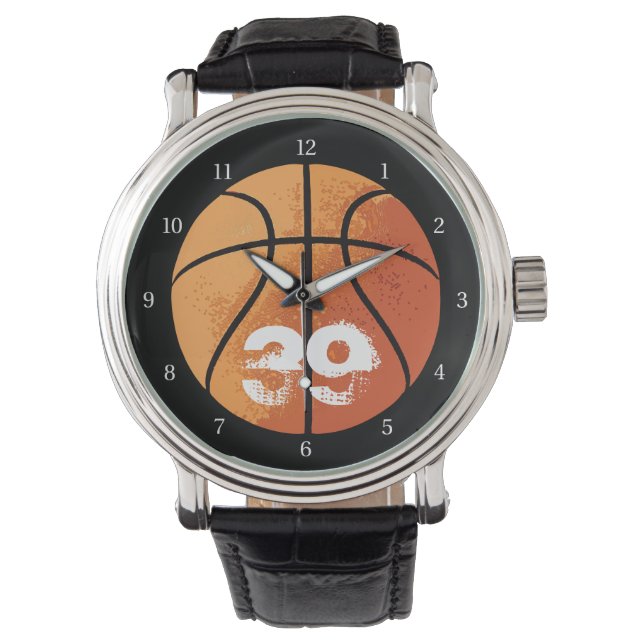 Relógio De Pulso Basquete (Personalizável) (Frente)