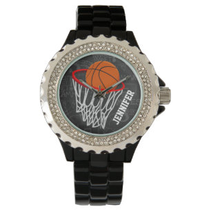 Relógio De Pulso Basquetebol personalizado e aro do quadro