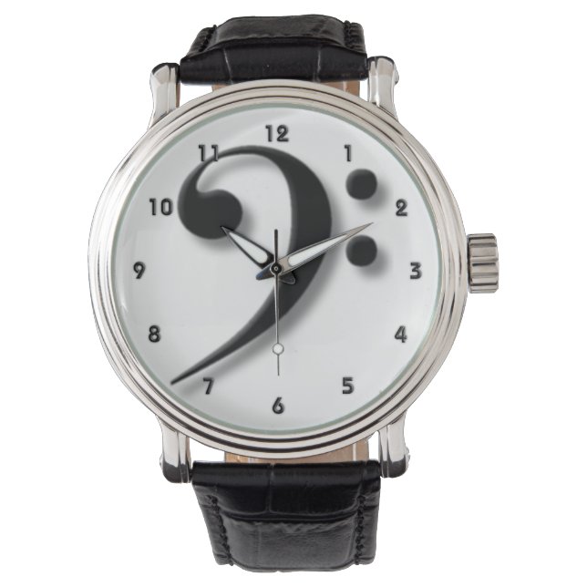 Relógio De Pulso Bass Clef Watch de Leslie Harlow (Frente)