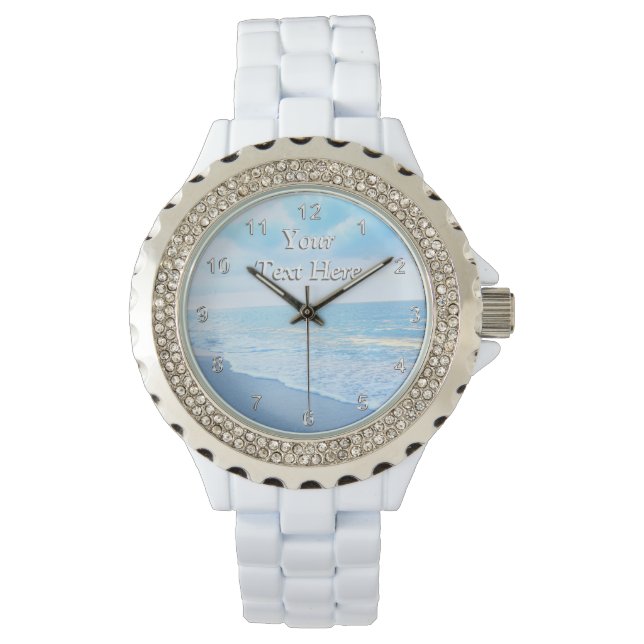 Relógio De Pulso Belo Beach Watch para mulheres PERSONALIZADAS (Frente)