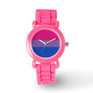 Relógio De Pulso Bi Pride Flag Watch (Largura Rosa)