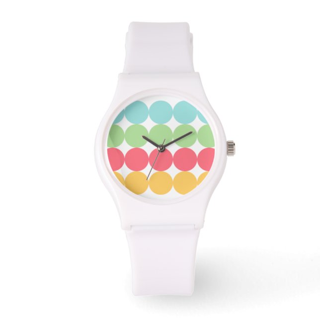 Relógio De Pulso Big Colorful Dots Watch (Frente)