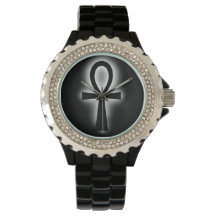 Black Ankh Watch by DAP Roupa