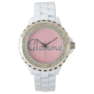 Relógio de pulso bling de Glamma