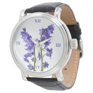 Relógio De Pulso Bluebells, das madeiras mesmas eu criei!