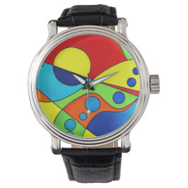 Relógio De Pulso Bold, Abstrato Wristwatch
